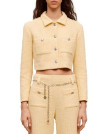 Maje Villo Cropped Tweed Jacket Bloomingdales at Bloomingdales