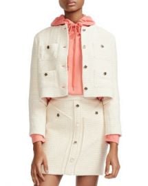 Maje Violi Cropped Tweed Jacket Women - Bloomingdale s at Bloomingdales