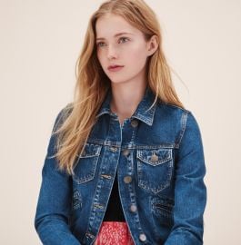 Maje Viva Denim Jacket at Maje