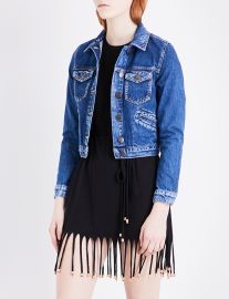 Maje Viva Denim Jacket at Selfridges