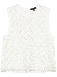 Maje bead-embellished Top White at Farfetch