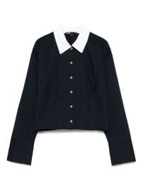 Maje button-fastening Collared Shirt Blue at Farfetch