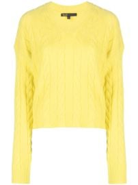 Maje cable-knit cashmere-blend Jumper - Farfetch at Farfetch