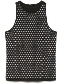 Maje crystal-embellished Tank Top Black at Farfetch