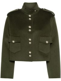 Maje double-sided Jacket Green at Farfetch