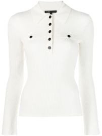 Maje fine-knit Polo Jumper - at Farfetch