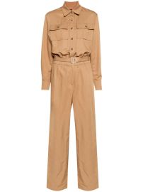 Maje long-sleeve Belted Jumpsuit - at Farfetch