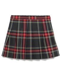 Maje tartan-check Mini Skirt Red at Farfetch