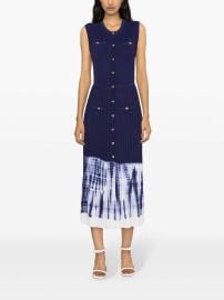 Maje tie-dye Ribbed Maxi Dress - at Farfetch