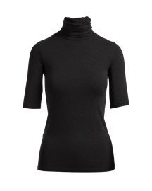 Majestic Filatures Soft Touch Half-Sleeve Turtleneck at Neiman Marcus