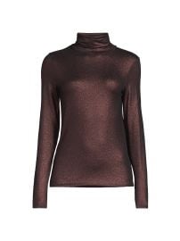 Majestic Filatures Soft Touch Metallic Turtleneck Sweater at Saks Fifth Avenue