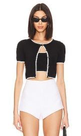 Majorelle Amy Cardi Set In Black at Revolve