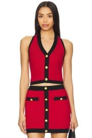 Majorelle Emil Vest In Red at Revolve