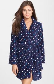 Make and Model and39Soft As Snowand39 Plush Robe in Navy at Nordstrom