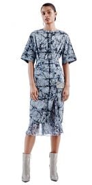 Maki Oh Marble Constellation Adire Dress at oxosi