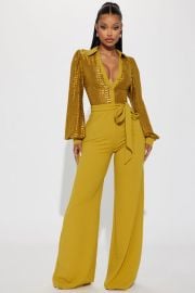 Making Money Moves Jumpsuit - Chartreuse Fashion Nova at Fashion Nova