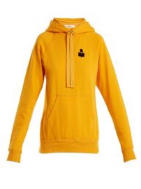 Malibu flocked-logo cotton-blend hooded sweatshirt at Matches