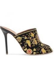 Malone Souliers Dawn embellished velvet mules at Net A Porter