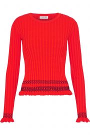 Malou embroidered ribbed-knit sweater at The Outnet