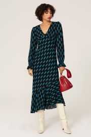 Manal Asymmetrical Midi Dress by Diane von Furstenberg for 69 Rent the Runway at Rent the Runway