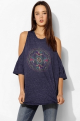 Mandala Cold Shoulder Tee at Urban Outfitters