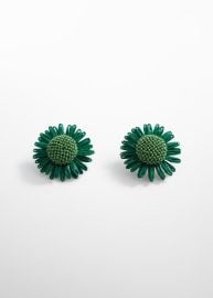 Mango Flowers raffia earrings at Mango Outlet