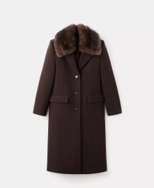Mango Fur Collar Wool Coat at Macys