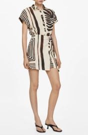 Mango Karina Mixed Print Minidress at Nordstrom