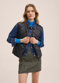 Mango Quilted Gilet at Mango