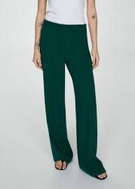 Mango Wide Leg Trousers with Belt at Mango