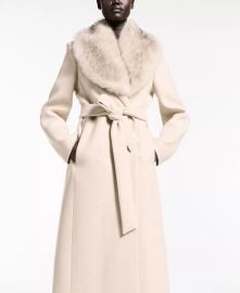 Mango Women39s Detachable Collar Manteco Wool Coat - Macy39s at Macys