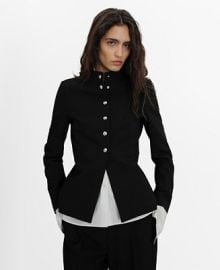 Mango Women39s Mandarin Collar And Jewel Buttons Jacket - Macy39s at Macys
