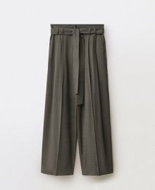 Mango Womens Belted Clips Suit Trousers - Macys at Macys
