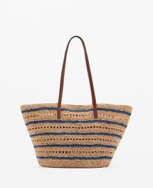 Mango Womens Natural Fibre Carrycot Bag - Macys at Macys