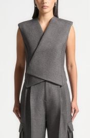 Manière De Voir Laurence Tailored Wrap Waistcoat at Nordstrom