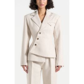 Manière De Voir Thalia Tailored Asymmetric Double Breasted Blazer at Nordstrom