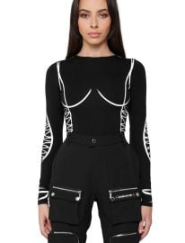 Mani re De Voir Sketch Contour Long Sleeve Bodysuit at Manière De Voir