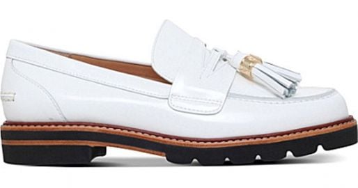 Manila leather loafers at Selffridges