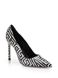 Manolo Blahnik - BB Graphic-Print Snakeskin Pumps at Saks Fifth Avenue