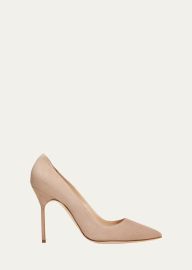 Manolo Blahnik BB 105mm Suede Stiletto Pumps - at Bergdorf Goodman