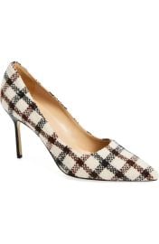 Manolo Blahnik BB 90 Checked Tweed Pumps at Nordstrom