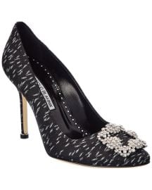 Manolo Blahnik Hangisi 105 Jacquard Pump ShopSimon at Shop Simon