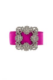 Manolo Blahnik Hangisi Belt in Fuxia   FWRD at Forward