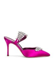 Manolo Blahnik Lurum 90 Heel in Bright Purple FWRD at Forward