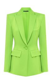 Manon Satin Crepe Blazer Jacket By Alex Perry at Moda Operandi