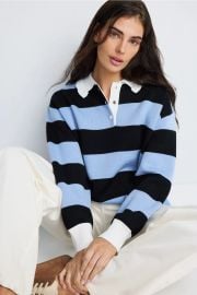 Manon Striped Rugby Shirt by Claudie Pierlot Rent the Runway at Rent the Runway