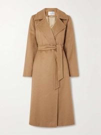 Manuela Icon belted camel hair coat at Net a Porter