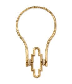 Mapamenos Natepas Geometic Diamond Accented Necklace in 18k Gold Mrenor at Merenor