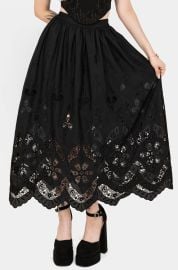 Maple Broderie Hem Maxi Skirt at Nordstrom