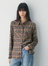 Maple Shirt in ares check h d gr ch b at Aritzia